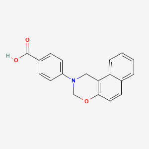 molecular formula C19H15NO3 B7754642 4-(1H-naphtho[1,2-e][1,3]oxazin-2(3H)-yl)benzoic acid 