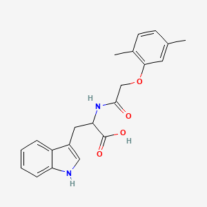 molecular formula C21H22N2O4 B7754675 2-[2-(2,5-dimethylphenoxy)acetamido]-3-(1H-indol-3-yl)propanoicacid 