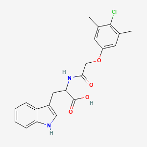 molecular formula C21H21ClN2O4 B7754682 N-[(4-chloro-3,5-dimethylphenoxy)acetyl]tryptophan 