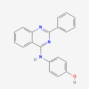 4-[(2-Phenylquinazolin-4-yl)amino]phenol