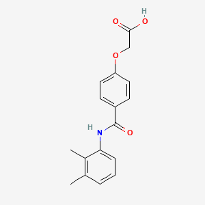 molecular formula C17H17NO4 B7754766 {4-[(2,3-Dimethylphenyl)carbamoyl]phenoxy}acetic acid 