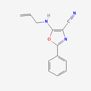 molecular formula C13H11N3O B7754863 2-Phenyl-5-(prop-2-enylamino)-1,3-oxazole-4-carbonitrile 