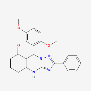 9-(2,5-dimethoxyphenyl)-2-phenyl-5,6,7,9-tetrahydro[1,2,4]triazolo[5,1-b]quinazolin-8(4H)-one