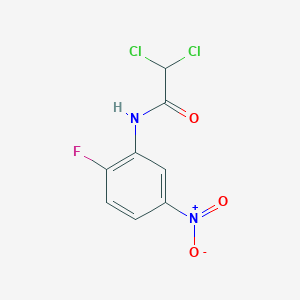 molecular formula C8H5Cl2FN2O3 B7754963 2,2-dichloro-N-(2-fluoro-5-nitrophenyl)acetamide 