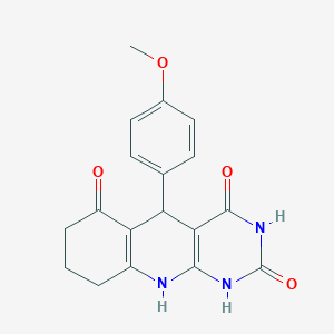 5-(4-methoxyphenyl)-5,8,9,10-tetrahydropyrimido[4,5-b]quinoline-2,4,6(1H,3H,7H)-trione