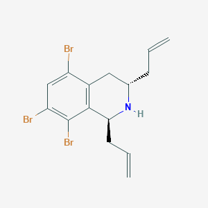 molecular formula C15H16Br3N B7755059 (1S,3S)-5,7,8-tribromo-1,3-di(prop-2-en-1-yl)-1,2,3,4-tetrahydroisoquinoline 