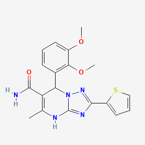 7-(2,3-Dimethoxyphenyl)-5-methyl-2-thien-2-yl-4,7-dihydro[1,2,4]triazolo[1,5-a]pyrimidine-6-carboxamide