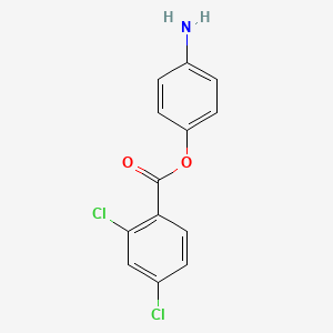 molecular formula C13H9Cl2NO2 B7755470 4-Aminophenyl 2,4-dichlorobenzoate 