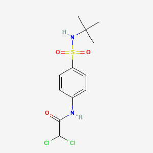 molecular formula C12H16Cl2N2O3S B7755502 N-[4-(tert-butylsulfamoyl)phenyl]-2,2-dichloroacetamide 