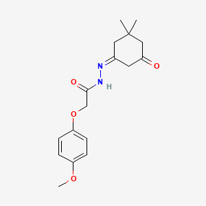 molecular formula C17H22N2O4 B7755566 (Z)-N'-(3,3-dimethyl-5-oxocyclohexylidene)-2-(4-methoxyphenoxy)acetohydrazide 
