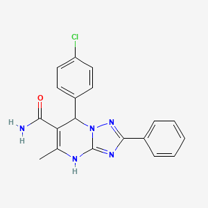 7-(4-Chlorophenyl)-5-methyl-2-phenyl-4,7-dihydro[1,2,4]triazolo[1,5-a]pyrimidine-6-carboxamide