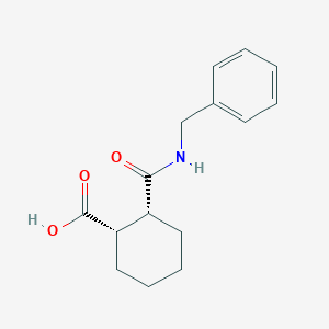 molecular formula C15H19NO3 B7755679 (1S,2R)-2-(benzylcarbamoyl)cyclohexane-1-carboxylic acid 