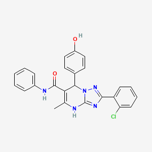 2-(2-chlorophenyl)-7-(4-hydroxyphenyl)-5-methyl-N-phenyl-4,7-dihydro-[1,2,4]triazolo[1,5-a]pyrimidine-6-carboxamide