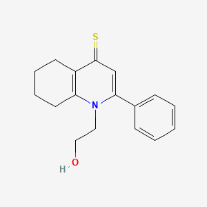 molecular formula C17H19NOS B7756011 1-(2-Hydroxyethyl)-2-phenyl-5,6,7,8-tetrahydroquinoline-4-thione 
