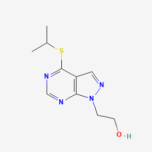 molecular formula C10H14N4OS B7756158 2-(4-Propan-2-ylsulfanylpyrazolo[3,4-d]pyrimidin-1-yl)ethanol 