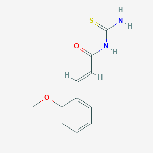 molecular formula C11H12N2O2S B7756220 (E)-N-carbamothioyl-3-(2-methoxyphenyl)acrylamide 