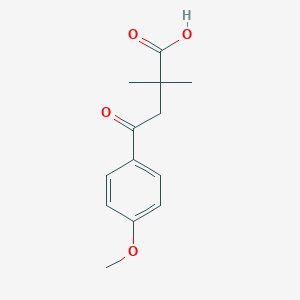 molecular formula C13H16O4 B077563 2,2-Dimethyl-4-(4-methoxyphenyl)-4-oxobutyric acid CAS No. 15118-48-6