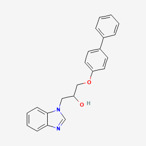 1-(1H-benzimidazol-1-yl)-3-(biphenyl-4-yloxy)propan-2-ol