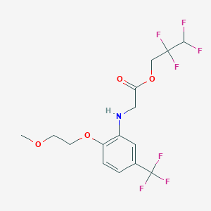 2,2,3,3-Tetrafluoropropyl 2-((2-(2-methoxyethoxy)-5-(trifluoromethyl)phenyl)amino)acetate