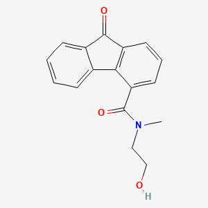 molecular formula C17H15NO3 B7756399 9-Oxo-9H-fluorene-4-carboxylic acid (2-hydroxy-ethyl)-methyl-amide 