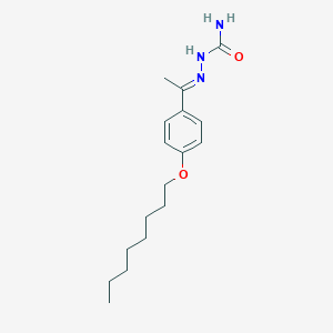 molecular formula C17H27N3O2 B7756414 (E)-2-(1-(4-(octyloxy)phenyl)ethylidene)hydrazinecarboxamide 