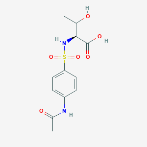 molecular formula C12H16N2O6S B7756440 N-{[4-(acetylamino)phenyl]sulfonyl}-L-allothreonine 