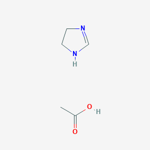 molecular formula C5H10N2O2 B077565 Imidazoline acetate CAS No. 12379-40-7