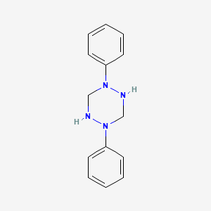 molecular formula C14H16N4 B7756531 1,4-Diphenyl-1,2,4,5-tetrazinane CAS No. 37046-82-5