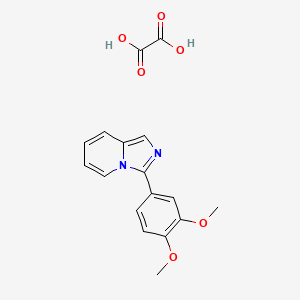 molecular formula C17H16N2O6 B7756658 3-(3,4-Dimethoxy-phenyl)-imidazo[1,5-a]pyridine 
