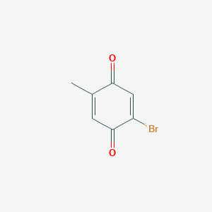 molecular formula C7H5BrO2 B077567 2-Bromo-5-methyl-1,4-benzoquinone CAS No. 13070-25-2