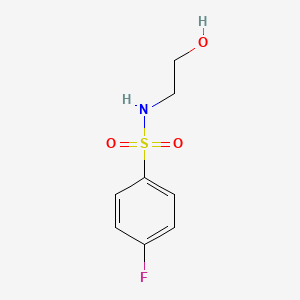 molecular formula C8H10FNO3S B7756718 4-fluoro-N-(2-hydroxyethyl)benzenesulfonamide CAS No. 383-49-3