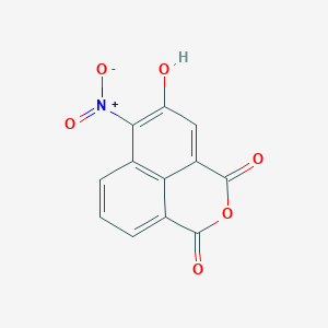 molecular formula C12H5NO6 B7756726 5-hydroxy-6-nitro-1H,3H-benzo[de]isochromene-1,3-dione 