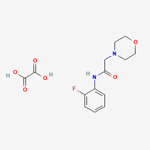 molecular formula C14H17FN2O6 B7756853 N-(2-fluorophenyl)-2-morpholinoacetamide oxalate 