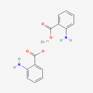 molecular formula C14H12N2O4Zn B7757097 Bis(2-aminobenzoic acid) zinc salt 