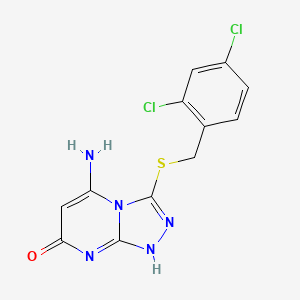 molecular formula C12H9Cl2N5OS B7757154 CID 712841 