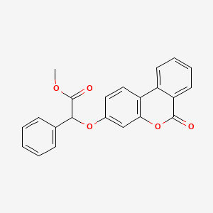 molecular formula C22H16O5 B7757171 methyl [(6-oxo-6H-benzo[c]chromen-3-yl)oxy](phenyl)acetate 
