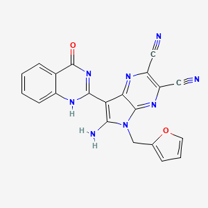 molecular formula C21H12N8O2 B7757278 CID 1590065 