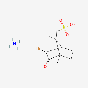 molecular formula C10H18BrNO4S B7757410 Ammonium D-5-bromo-6-oxo-9-bornanesulphonate 