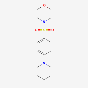 molecular formula C15H22N2O3S B7757468 4-[4-(Piperidin-1-yl)benzenesulfonyl]morpholine 