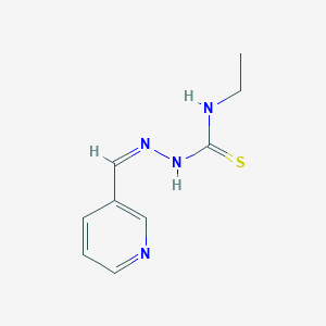 molecular formula C9H12N4S B7757726 3-Pyridinecarbaldehyde 4-ethylthiosemicarbazone 