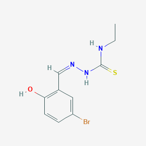 molecular formula C10H12BrN3OS B7757762 4-Ethyl-1-(5-bromo-2-hydroxybenzylidene)thiosemicarbazide 