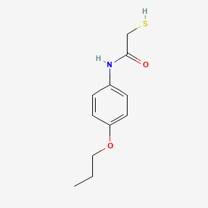molecular formula C11H15NO2S B7757811 N-(4-propoxyphenyl)-2-sulfanylacetamide 