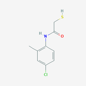 molecular formula C9H10ClNOS B7757828 N-(4-chloro-2-methylphenyl)-2-mercaptoacetamide 