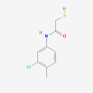 molecular formula C9H10ClNOS B7757831 N-(3-chloro-4-methylphenyl)-2-sulfanylacetamide 