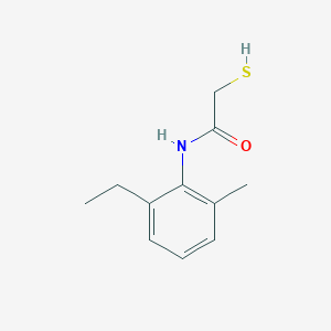 molecular formula C11H15NOS B7757845 N-(2-ethyl-6-methylphenyl)-2-sulfanylacetamide 