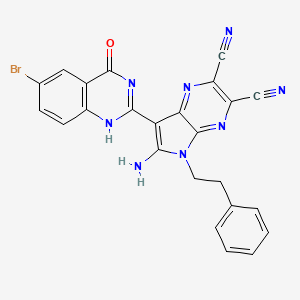 molecular formula C24H15BrN8O B7758158 CID 1590078 