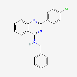molecular formula C21H16ClN3 B7758177 N-benzyl-2-(4-chlorophenyl)quinazolin-4-amine 