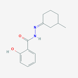 molecular formula C14H18N2O2 B7758246 2-hydroxy-N'-[(1Z)-3-methylcyclohexylidene]benzohydrazide 