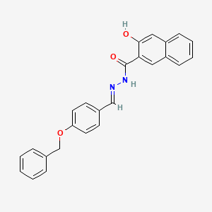 molecular formula C25H20N2O3 B7758269 N'-[4-(benzyloxy)benzylidene]-3-hydroxy-2-naphthohydrazide 