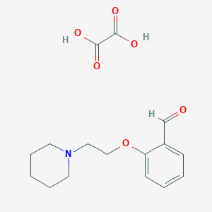 molecular formula C16H21NO6 B077583 2-(2-(哌啶-1-基)乙氧基)苯甲醛草酸盐 CAS No. 14573-94-5